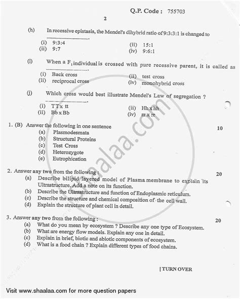 Plant Diversity 1 2016 2017 B Sc Botany Semester 1 Fybsc Question