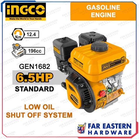 Ingco Gasoline Engine Standard Hp Motor Stroke Gen Invar