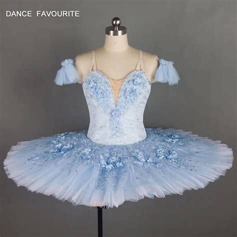 B18037 Stunning Light Blue Professional Ballet Tutu Girl And Women Stage