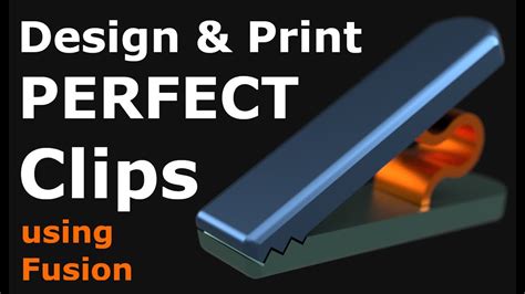 3d Printed Pre-Stressed Clips Designed in Fusion - YouTube