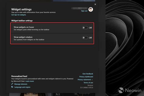 How To Enable New Widget Settings In Windows 11 Build 25211 And Newer