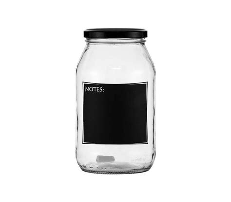 Consol Jar With Black Notes 1l Mambo S Storage And Home