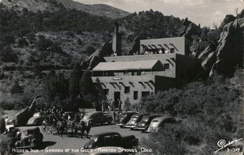 Hidden Inn Garden Of The Gods Manitou Springs CO Postcard