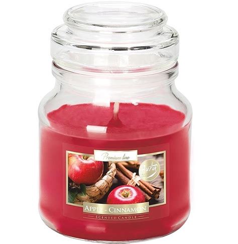 Ароматическая свеча в банке Яблоко и корица Bispol Scented Candle