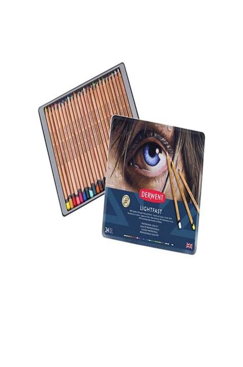 Derwent Lightfast Oil Based Colored Pencil Set Of 24 The Oil Paint Store