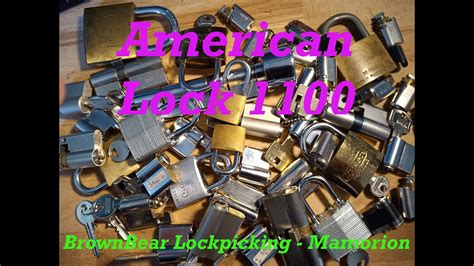 [1] Picking And Gutting The American Lock 1100 Youtube