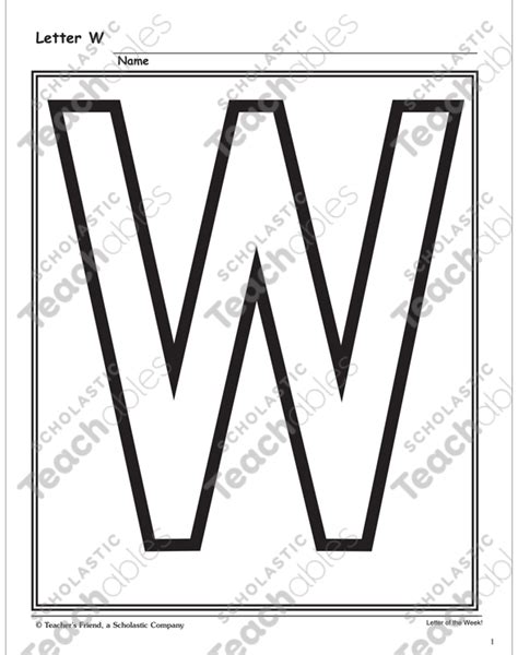 The Letter Ww Alphabet Unit Printable Flash Cards And Skills Sheets