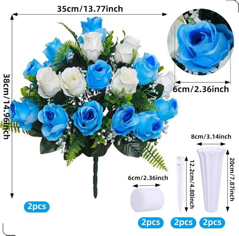 Artificial Cemetery Flower Saddles Rose Headstone Flower Saddle