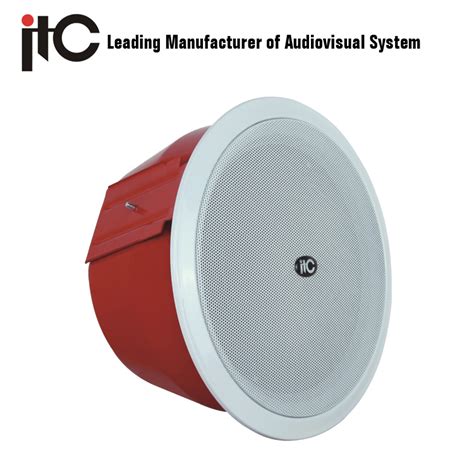 Pa System En Fireproof Ceiling Speaker With Fire Dome Audio Speaker