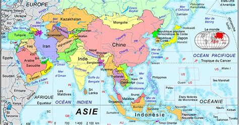 Carte Asie Voyage Carte Plan