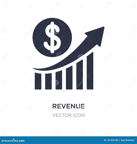 Revenue Icon On White Background Simple Element Illustration From