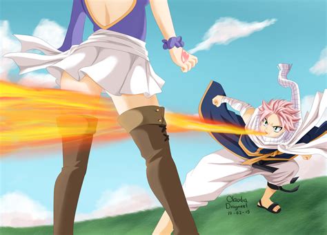 Natsu And Lucy By Claudiadragneel On Deviantart