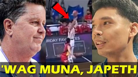 PINIPIGILAN Na Ni Coach Tim Si Japeth Aguilar Na UMALIS Sa POOL Ng