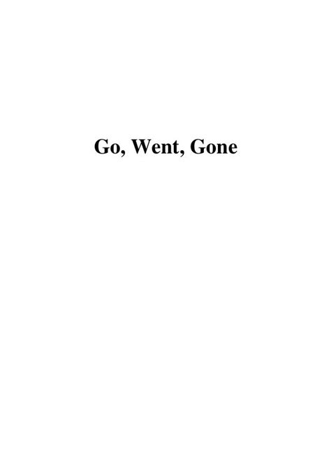 Go, Went, Gone PDF - Jenny Erpenbeck