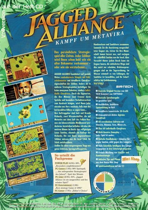 Jagged Alliance Cover Or Packaging Material Mobygames