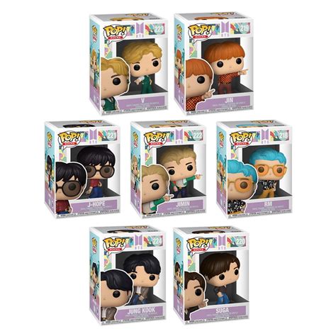 Funko Pop Rocks Bts Dynamite Vinyl Figures Set Of 7