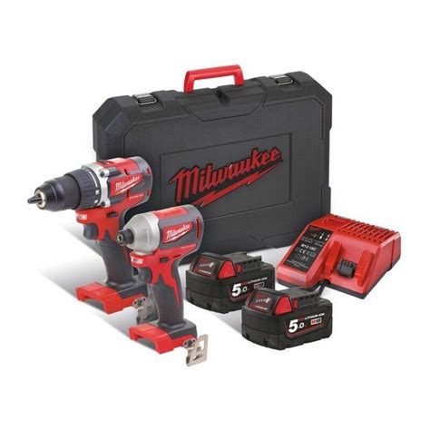 Pack Perceuse Visseuse Et Visseuse Chocs Milwaukee M Cblpp B C