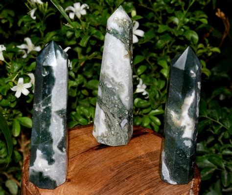 Bulk Wholesale Moss Agate Obelisk Towers World Of Crystals Export