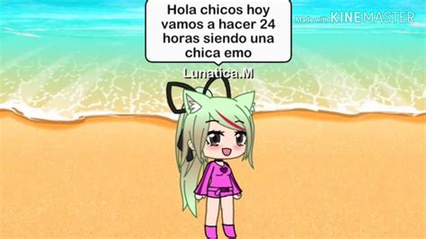 24 Horas Siendo Una Chica Emo Gacha Life YouTube