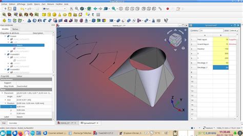 FreeCAD 0 21 Une trémie carré ronde à géométrie variable YouTube