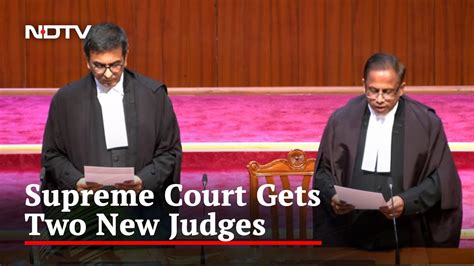 Justices Prashant Mishra KV Viswanathan Take Oath As Supreme Court