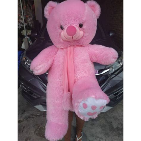 Jual Boneka Beruang Teddy Bear Smiling Eyes Jumbo Super Besar Meter