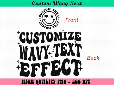 Custom Wavy Text Png, Custom Wavy Letters Png, Custom Wavy Font Png ...