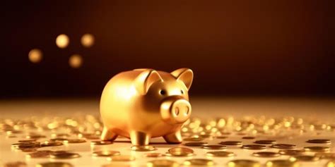 Premium Photo Piggy Bank And Gold Coins On A Dark Background