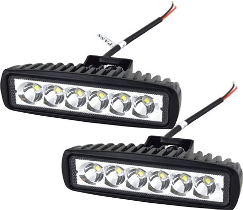 Willpower 2PCS 18W 6inch LED Work Lights Spot Beam Pods Offroad Lights