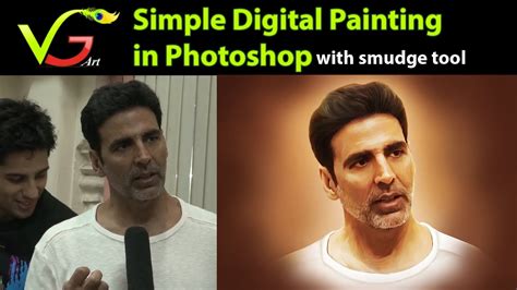 Digital Painting Of Akshay Kumar Youtube