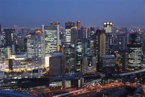 The Night View from Umeda Sky Building Stock Photo - Image of cityscape ...