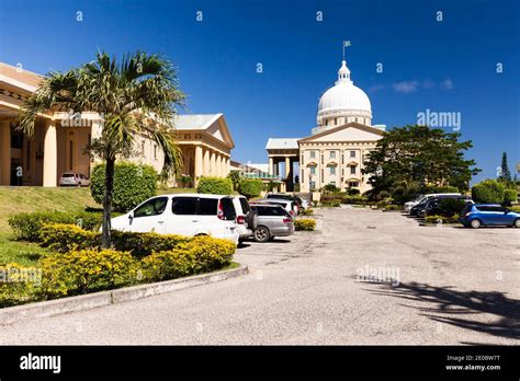 Main building of Palau National Capital, Ngerulmud, Melekeok, Island of ...