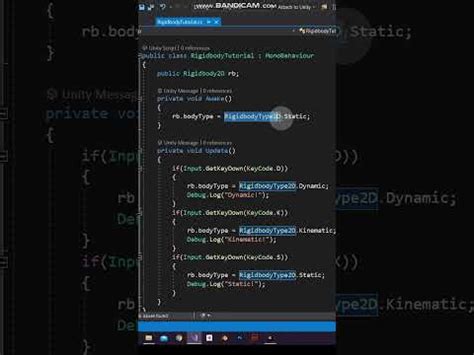 How To Change Rigidbody S Body Type Via Script In Unity YouTube