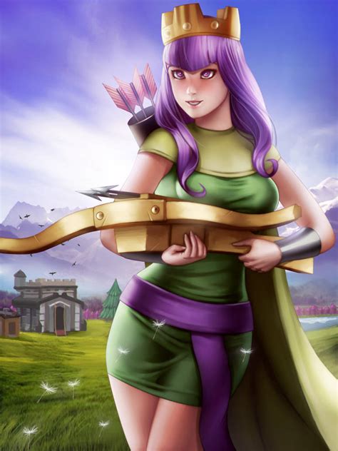 Archer Queen (ClashOfClan) by Moonarc on DeviantArt