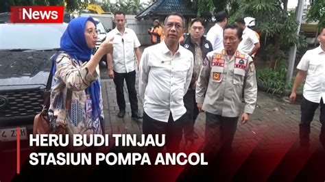 Pastikan Banjir Terkendali Heru Budi Tinjau Stasiun Pompa Ancol