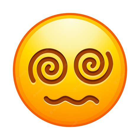 Emoticon De Alta Qualidade Dizzy Spiral Emoji Icon Ilustração Sign