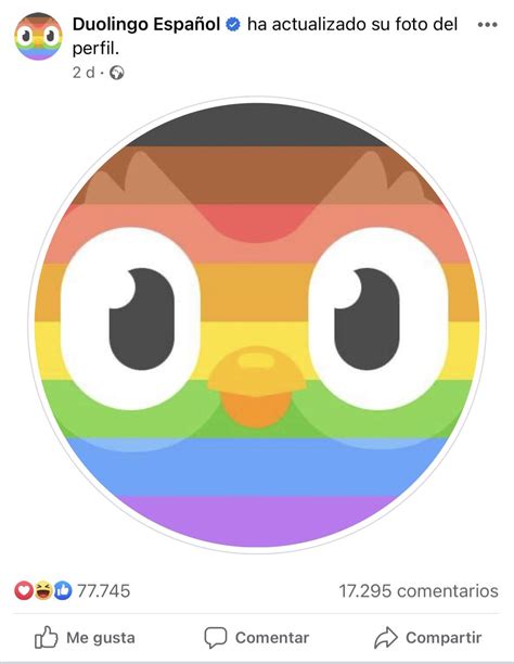 Romancito On Twitter Duolingo Puso La Foto De Perfio LGBT Y Le