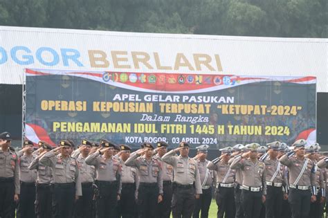 Apel Gelar Pasukan Ops Ketupat Lodaya Dalam Rangka Pengamanan