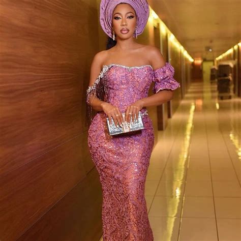 Aso Ebi Style Elegant Aso Ebi Lace Style Ladeey