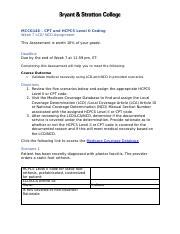 Medical Coding Assignment LCD NCD Analysis For HCPCS And CPT Course Hero