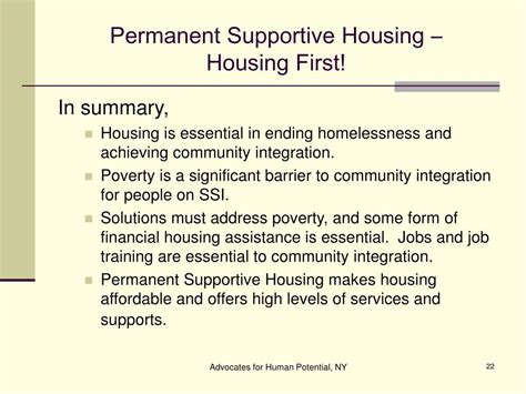 PPT Permanent Supportive Housing Housing First PowerPoint