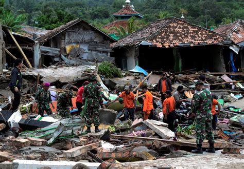 Indonesia Searches For Survivors After Volcano Triggers Deadly Tsunami