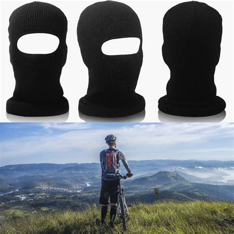 Unisex Inverno Malha Um Buraco M Scara De Esqui Balaclava Beanies