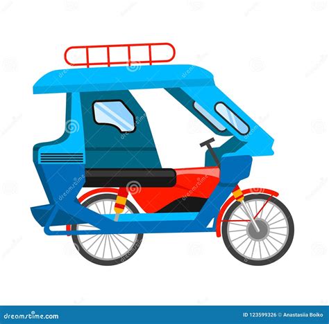 Motorized Tricycle Stock Illustrations 124 Motorized Tricycle Stock
