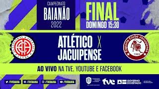 ATLÉTICO 1 x 1 JACUIPENSE FINAL PARTIDA COMPLETA BaianãoNaTVE by