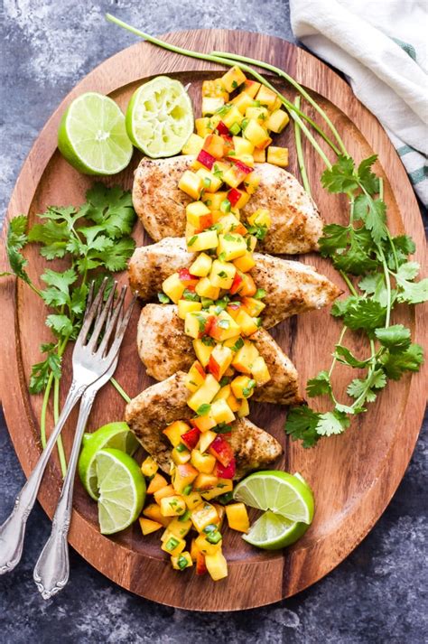 Grilled Cumin Chicken With Peach Salsa Recipe Runner