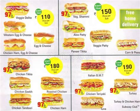 Subway Philippines Menu And Prices