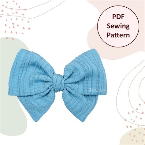 Dainty Bow Sewing Pattern The Ultimate Hair Bow Sewing Guide Instant