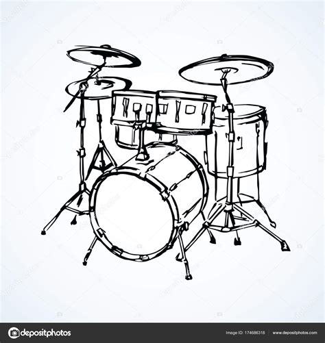 Cartoon Drums Coloring Pages