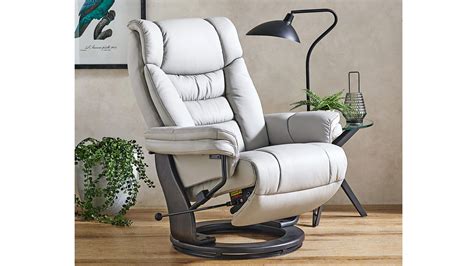 Homcom Grey Pu Leather Adjustable Swivel Recliner Chair 833 621v01gy